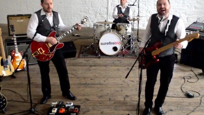 Surefire Trio Nationwide Wedding Band & DJs €1,650