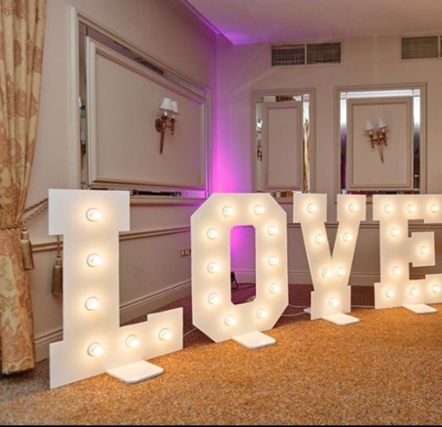 Elegant Beginnings - Light up Letters €200